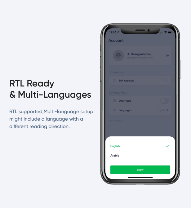 RTL Ready & Multi-Languages