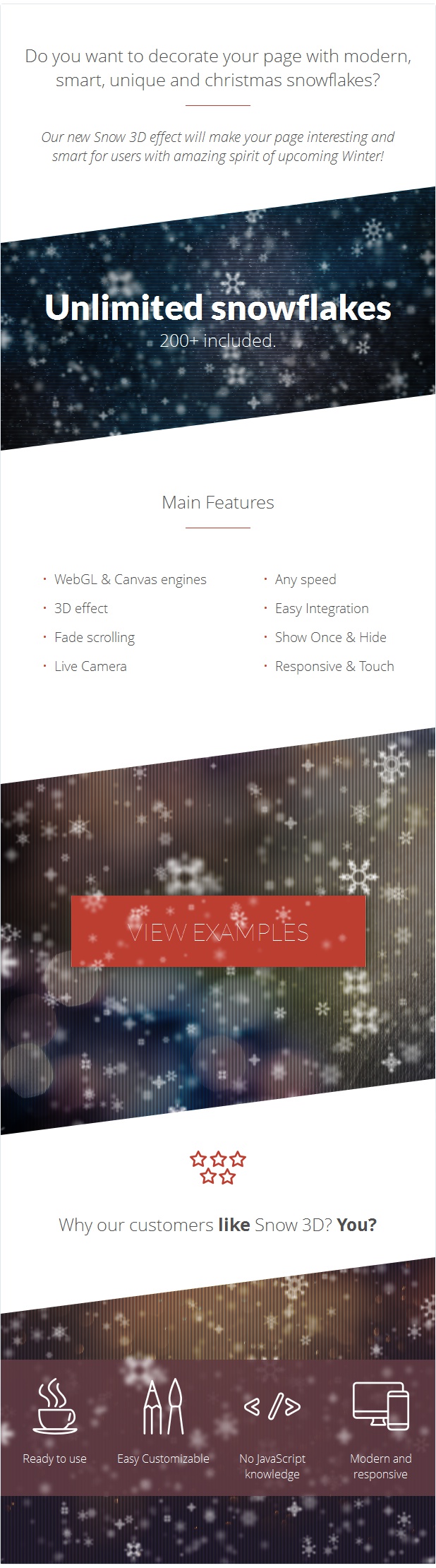 Snow 3D - Christmas Plugin for WordPress - 4