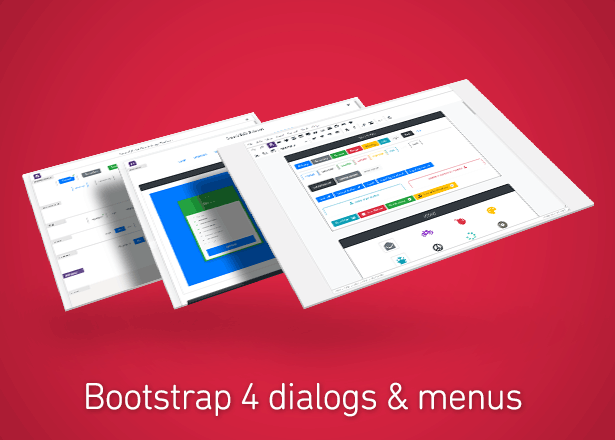 Bootstrap 4 dialogs and snippets