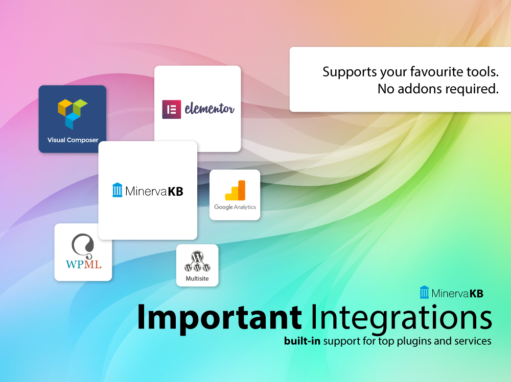 MinervaKB integrations with top plugins and services