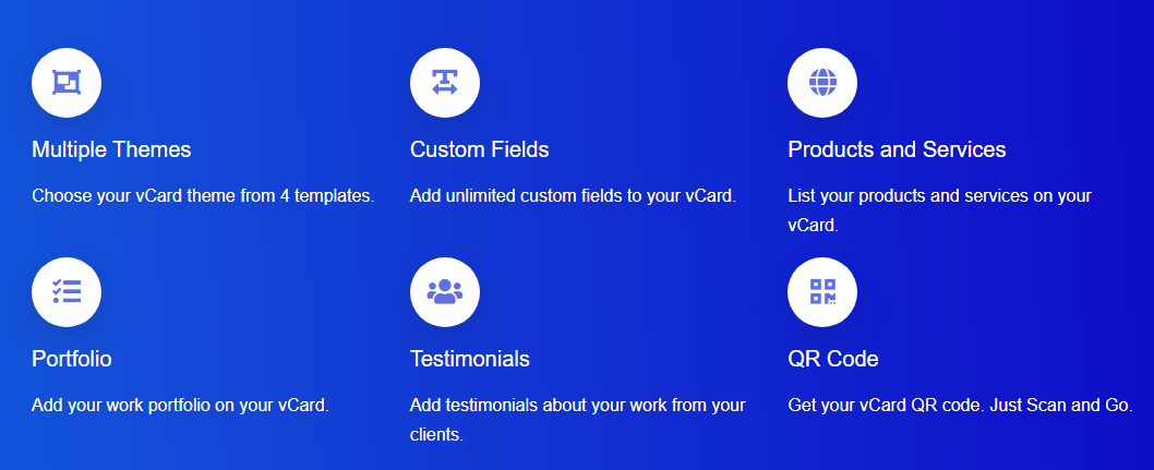 vCard - Digital Business Card Builder vCard Builder SaaS