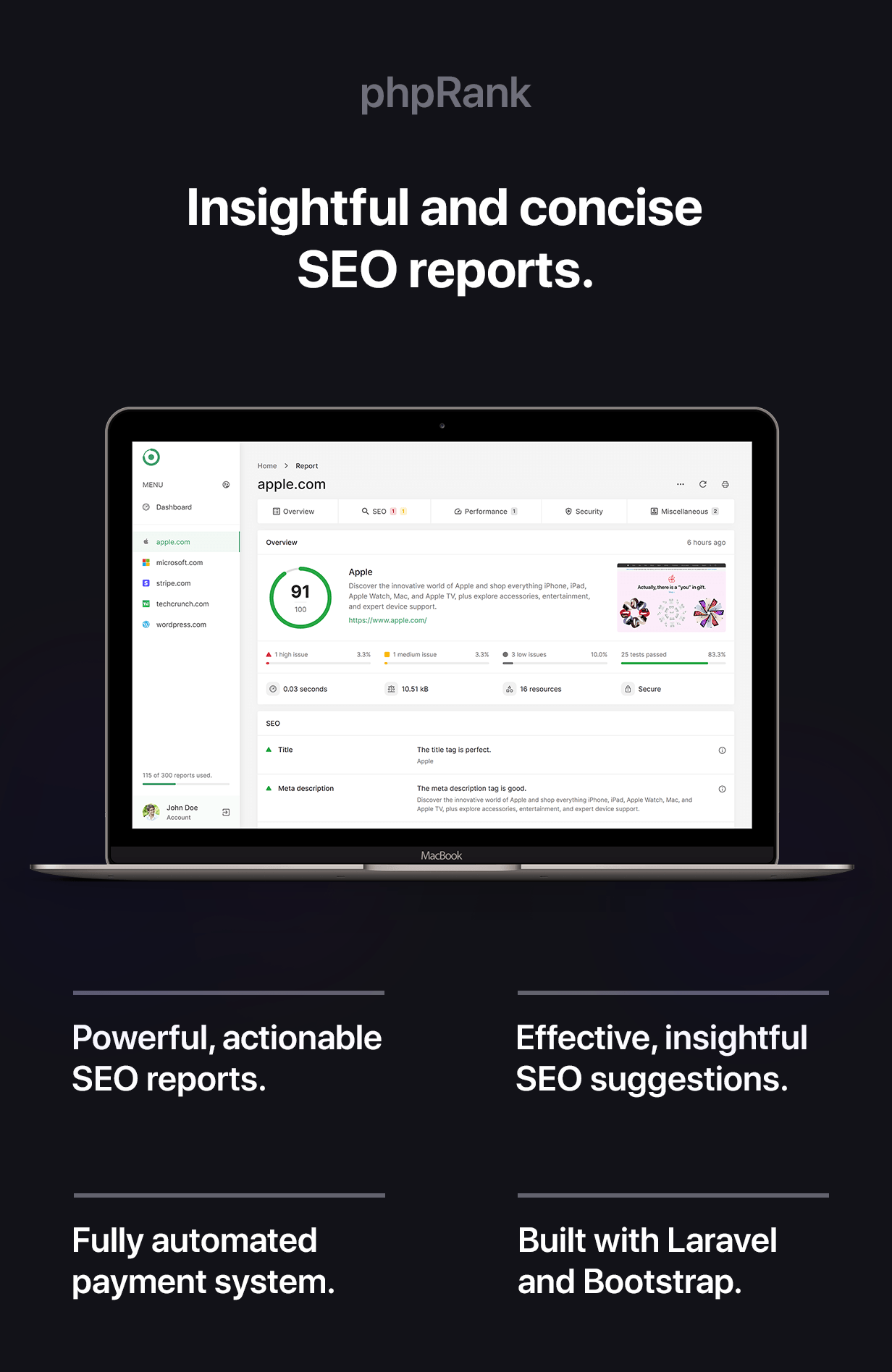 phpRank - SEO Reports Platform - 3
