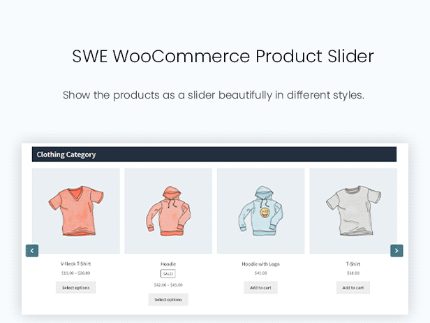 Product Slider Widget in Woo Elements - Elementor Addons for WooCommerce WordPress Plugin