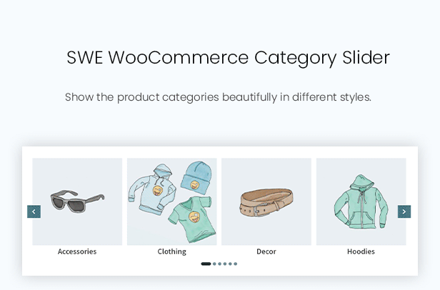 Product Category Slider Widget in Woo Elements - Elementor Addons for WooCommerce WordPress Plugin