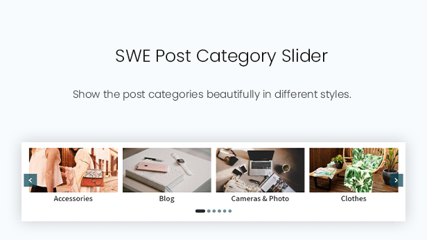 Post Category Slider Widget in Post Elements Plugin - Elementor Addon for Blog, Newspaper, Magazine