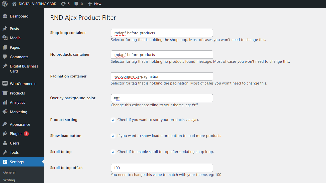 Woocommerce Product Filter with Ajax - 1
