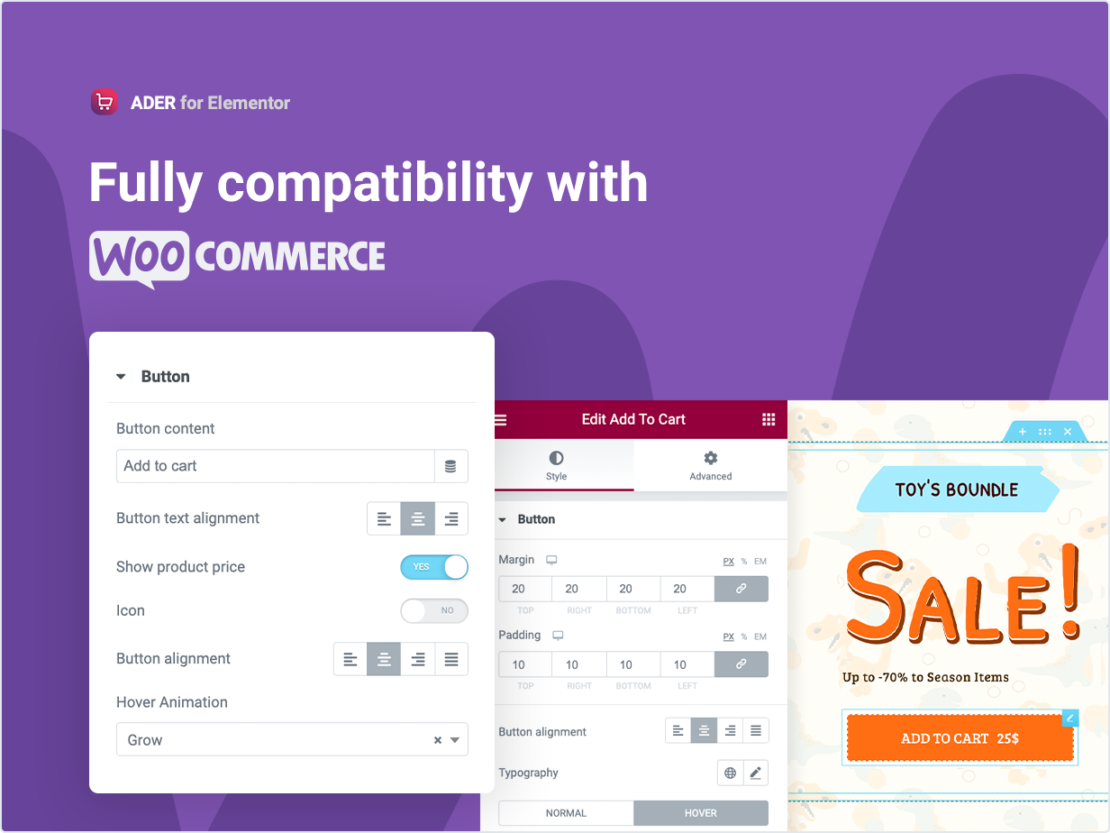 Fully compatibility with Woocommerce 