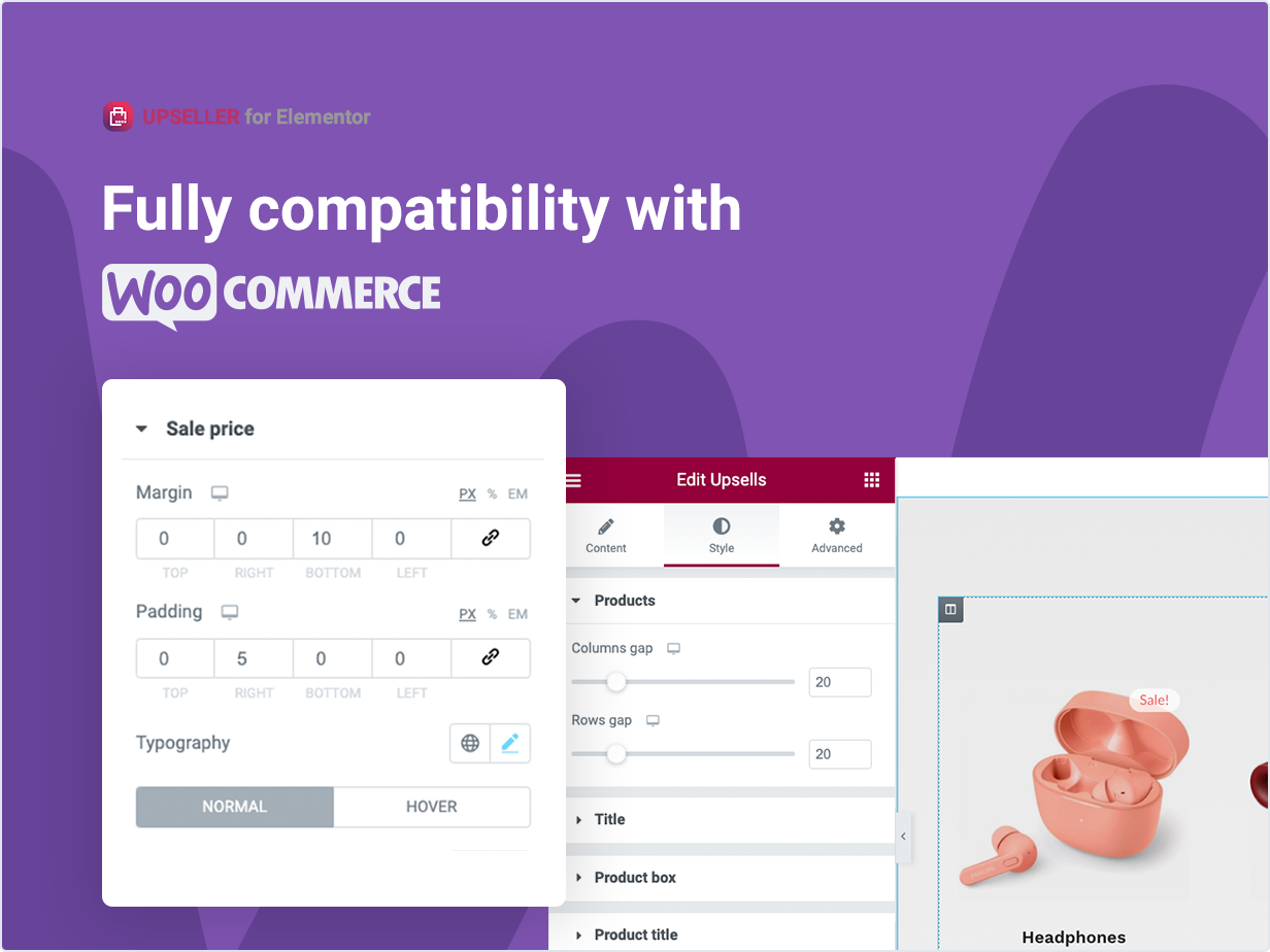 Fully compatibility with Woocommerce