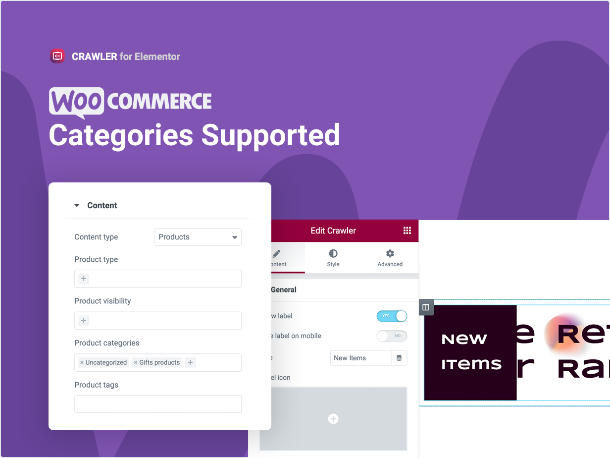 Woocommerce Categories Supported