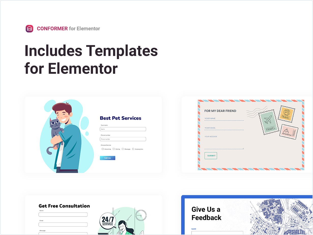 Includes Templates for Elementor