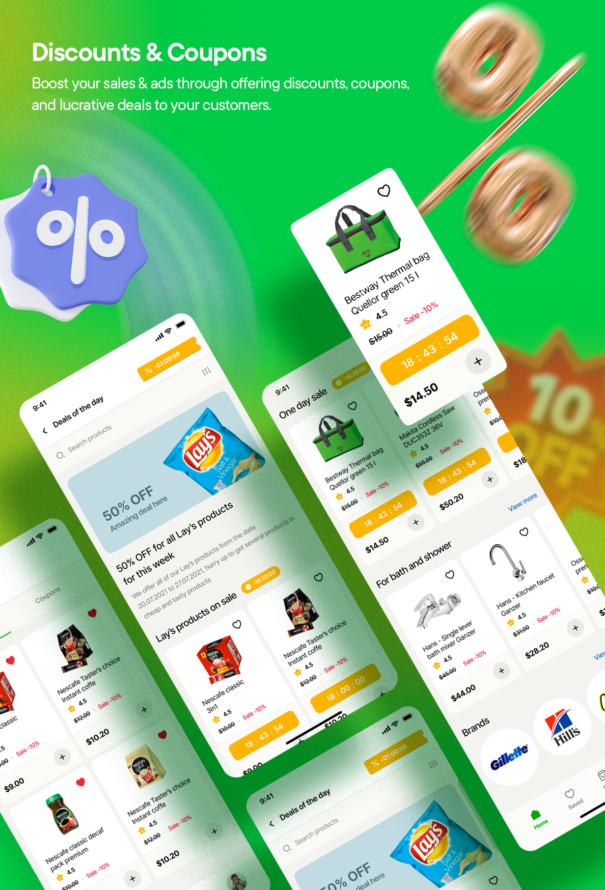  Sundaymart multi-shop app with admin panel