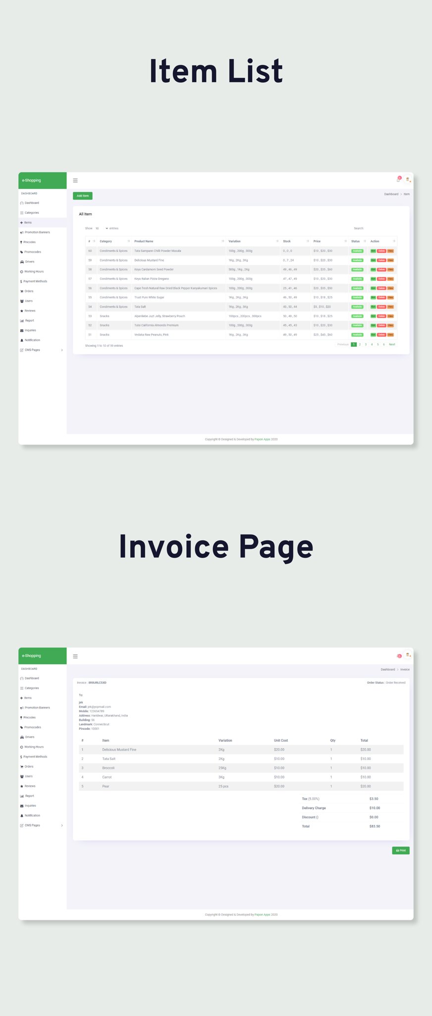 eGrocery - (Grocery, Pharmacy, eCommerce, Store) App and Web with Laravel Admin Panel + DeliveryApp - 17