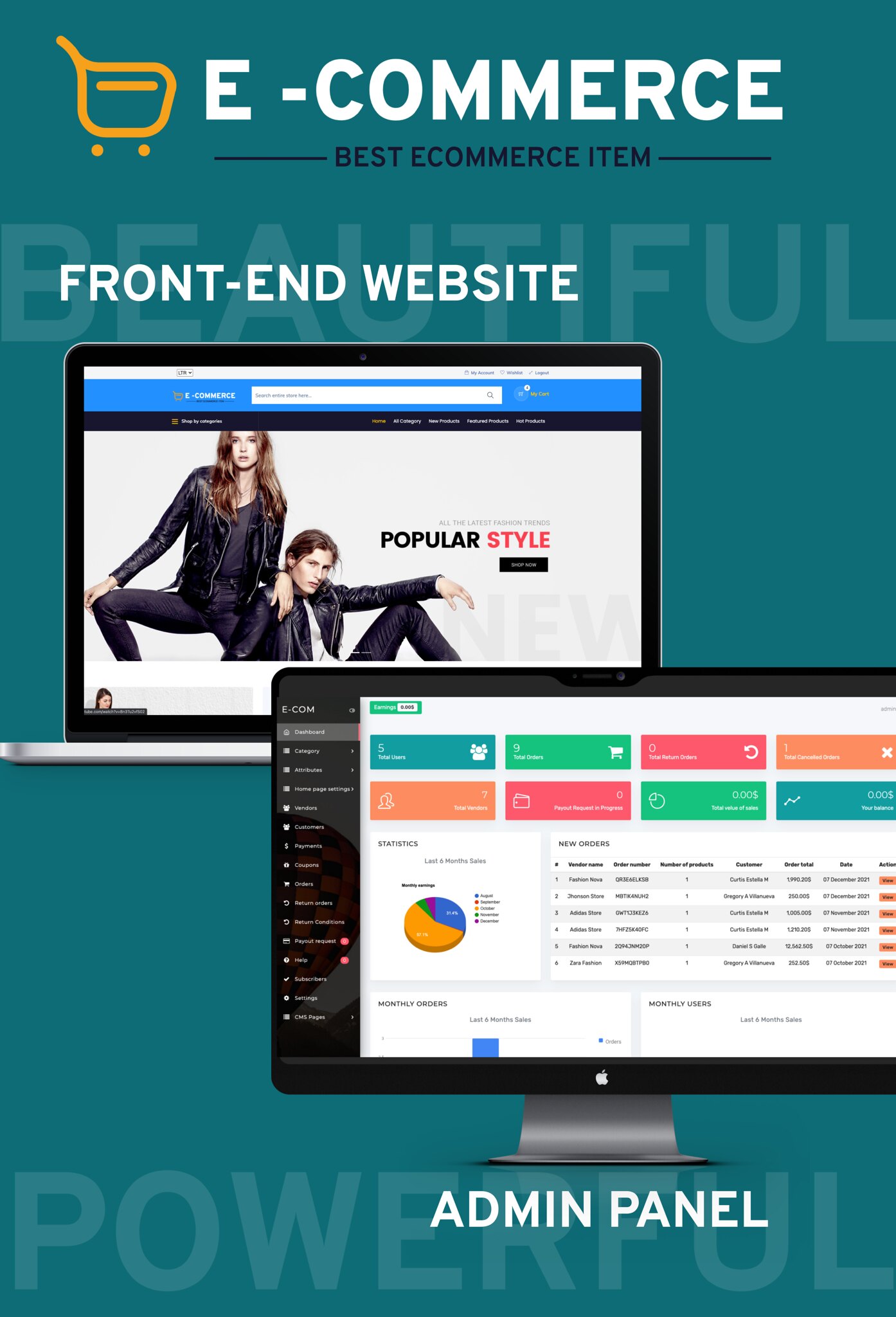 eCommerce - Multi vendor ecommerce Website with Admin panel - 3