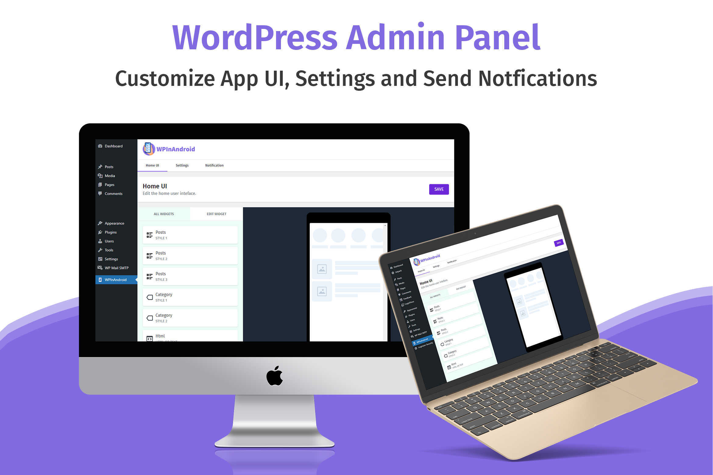 WPInAndroid - Make An Android App For Your WordPress Website - 2