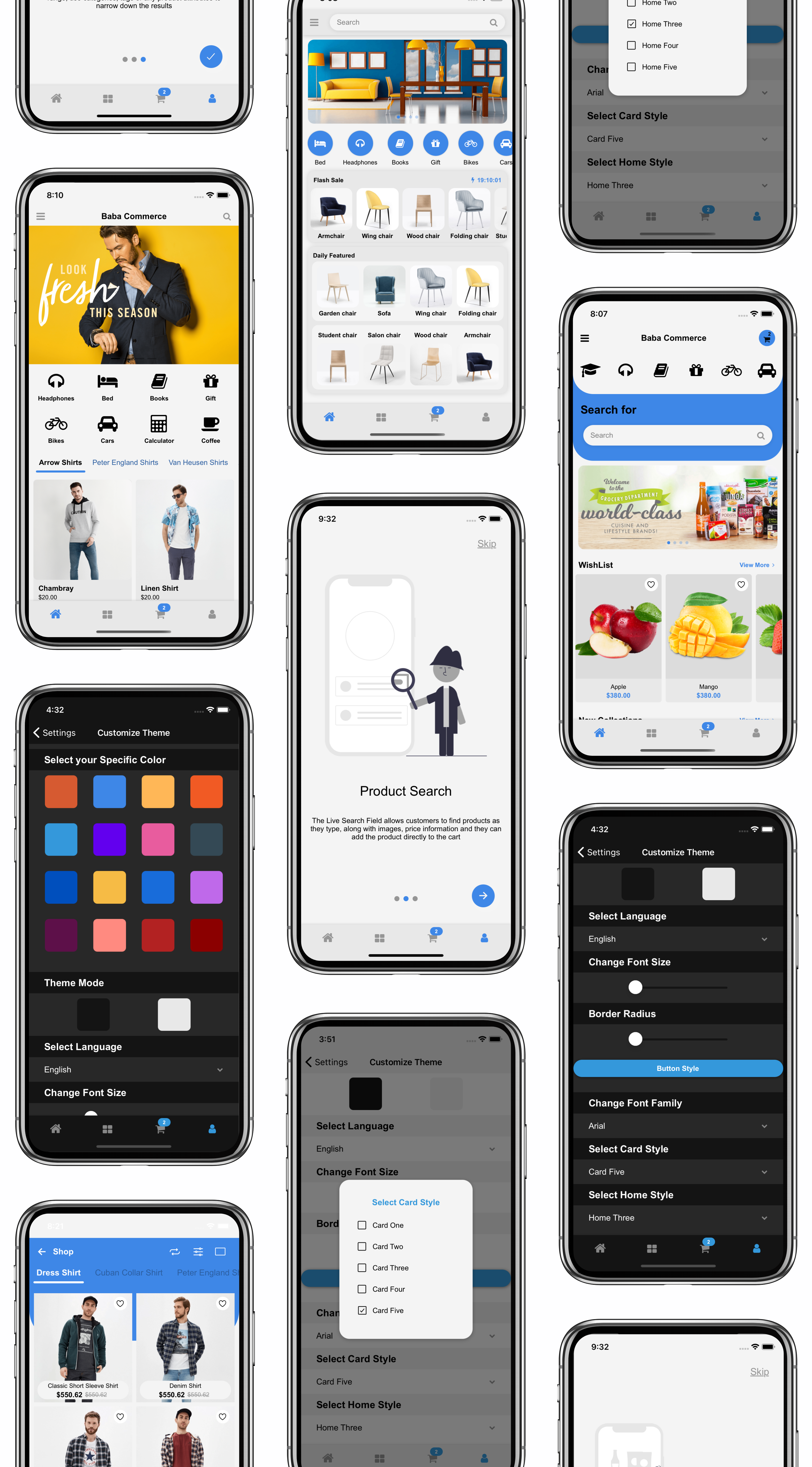 Apps Shop Retail Management (POS) - React Native & Ionic Angular E-Commerce Templates (Grocery,Food) - 21
