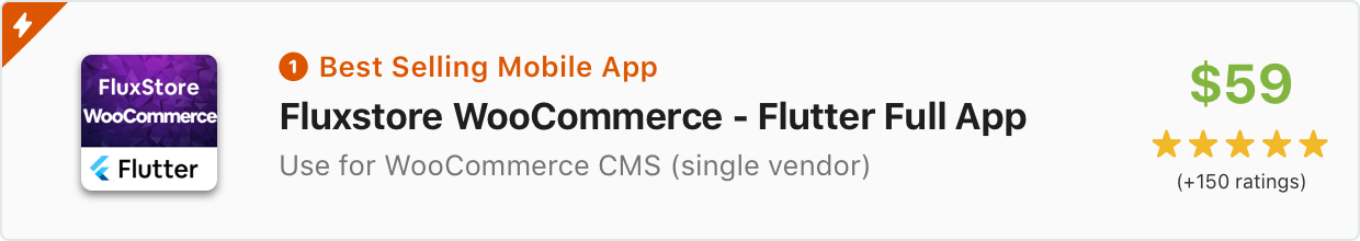 Flutter Mobile App: FluxStore WooCommerce - Flutter ecommerce full app