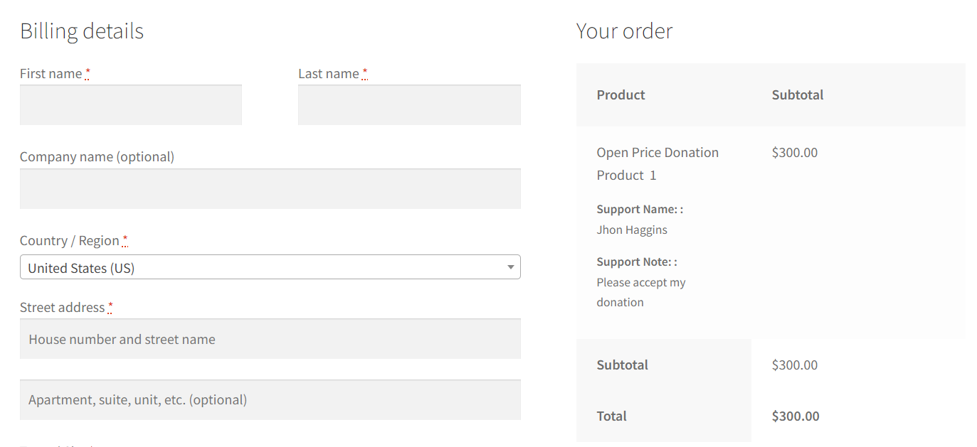 Donation plugin for WooCommerce - 5