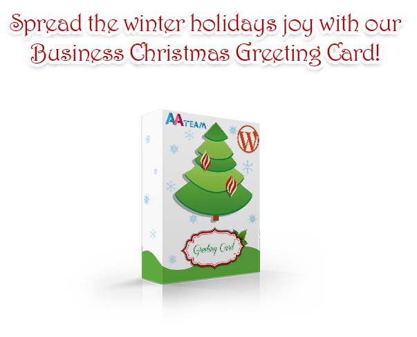 Business Christmas Greeting Card - WP Plugin - 1