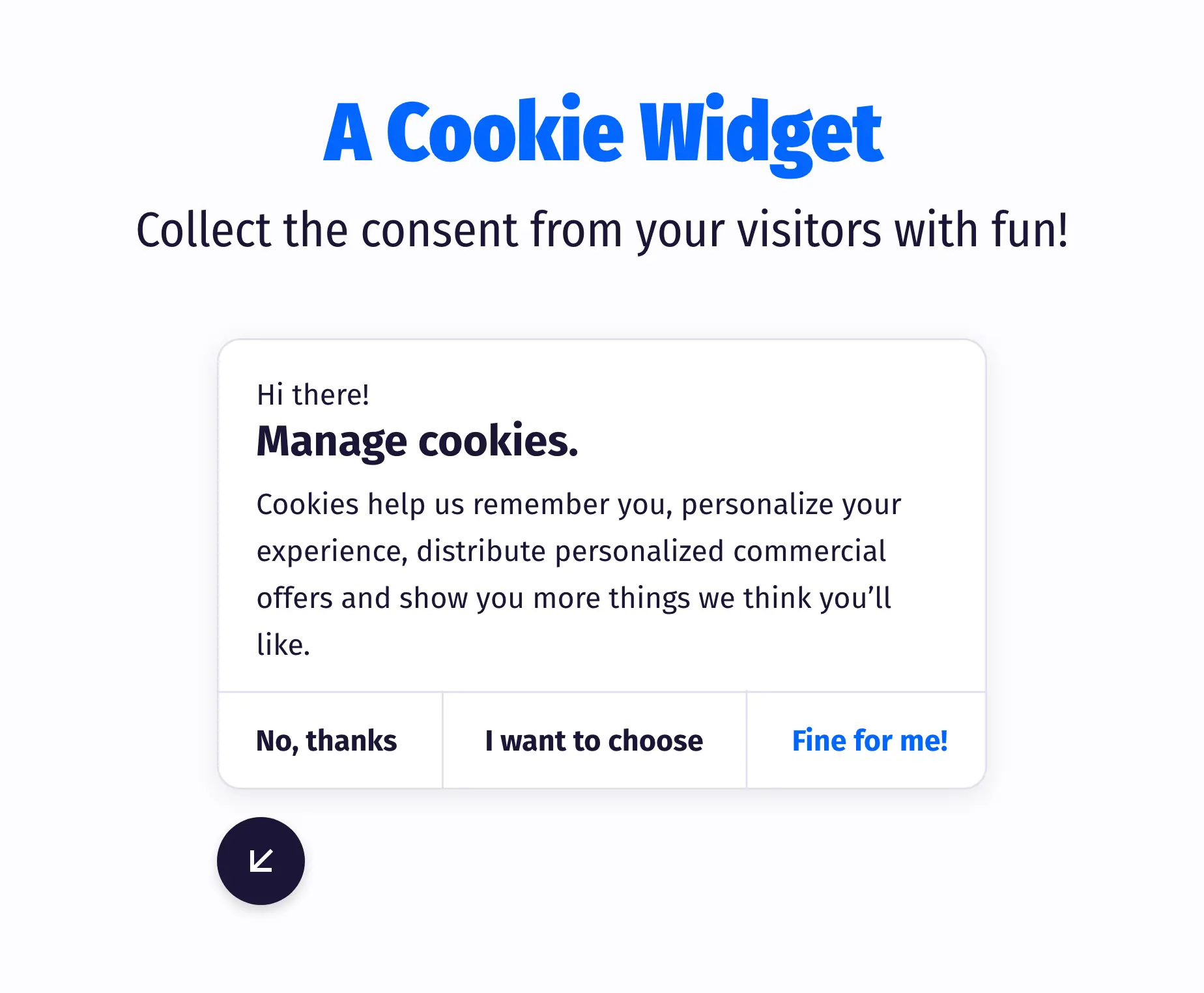 A Cookie Widget