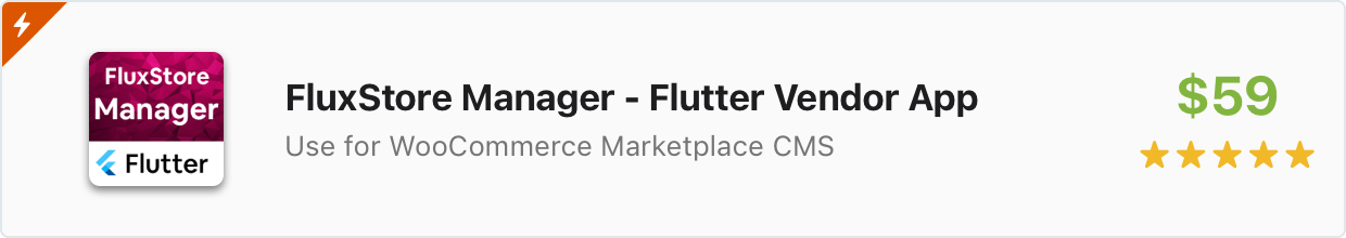 Flutter Template: FluxStore Manager - Flutter Vendor app