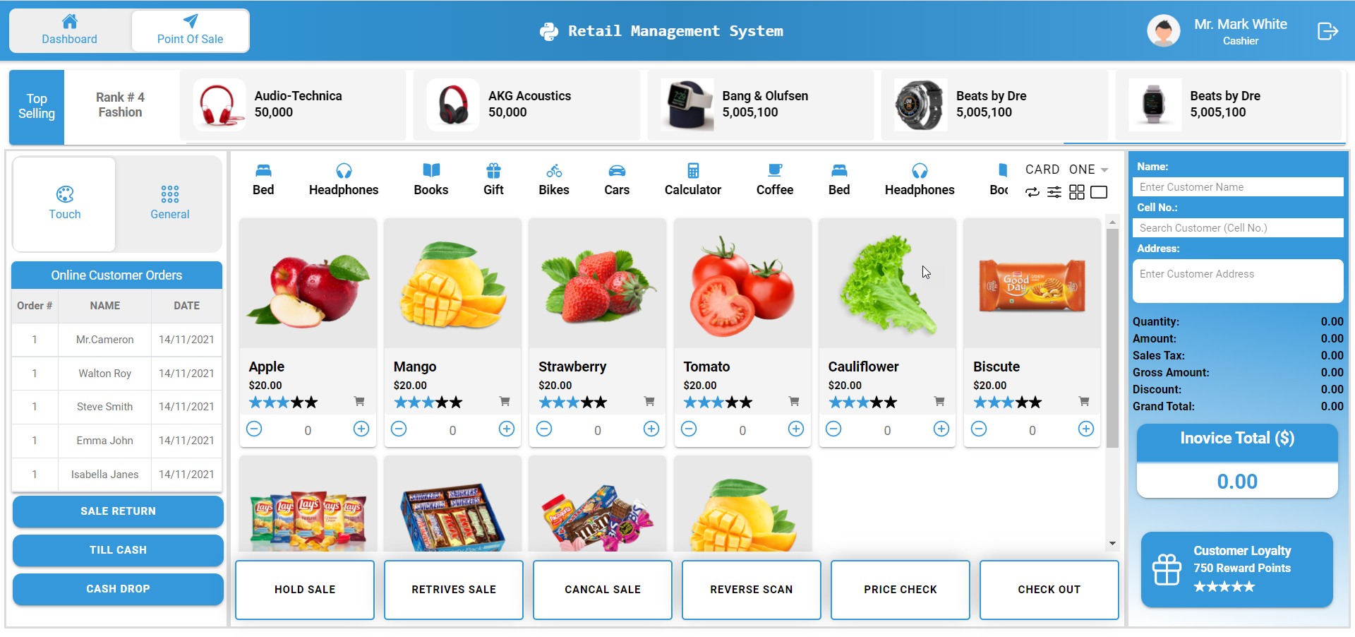 Apps Shop Retail Management (POS) - React Native & Ionic Angular E-Commerce Templates (Grocery,Food) - 4