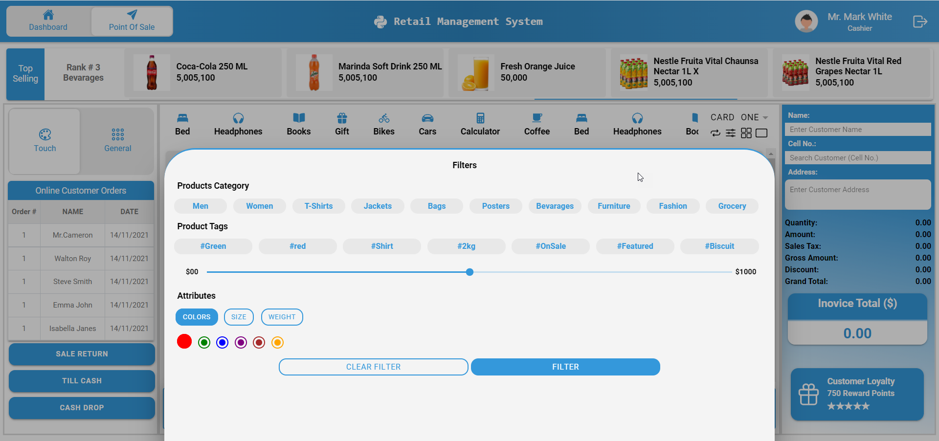 Apps Shop Retail Management (POS) - React Native & Ionic Angular E-Commerce Templates (Grocery,Food) - 8