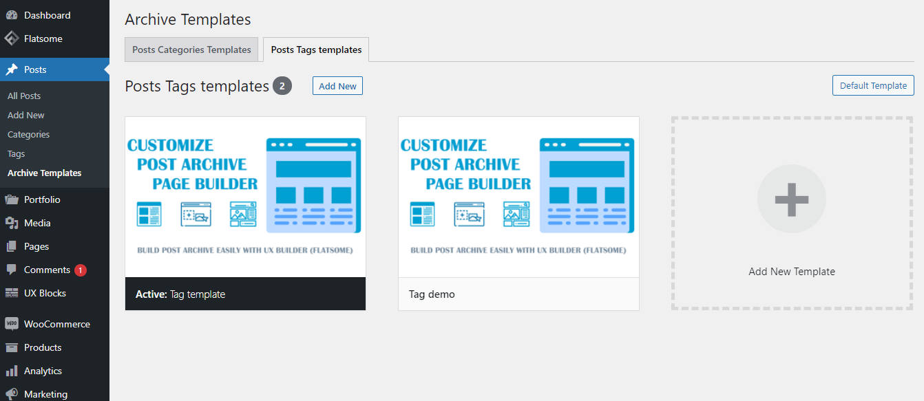 Customize Post Categories for UX Builder (Flatsome Theme) - 3