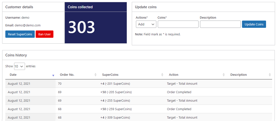 WooCommerce SuperCoins - Points and Rewards - 16