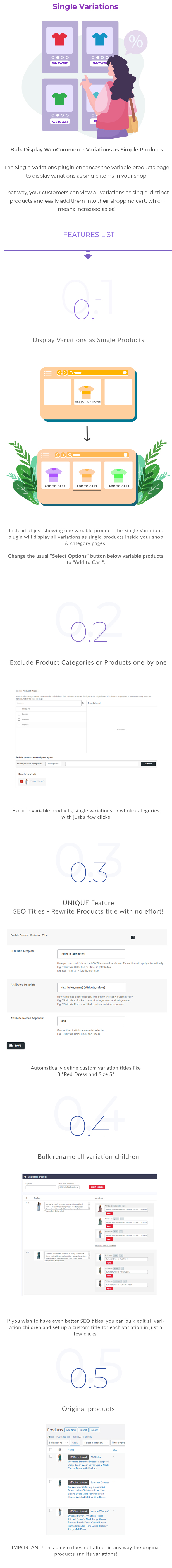 Bulk Display WooCommerce Variations as Simple Products - 2