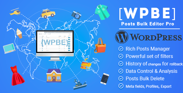 WPBE - WordPress Posts Bulk Editor and Posts Manager Professional