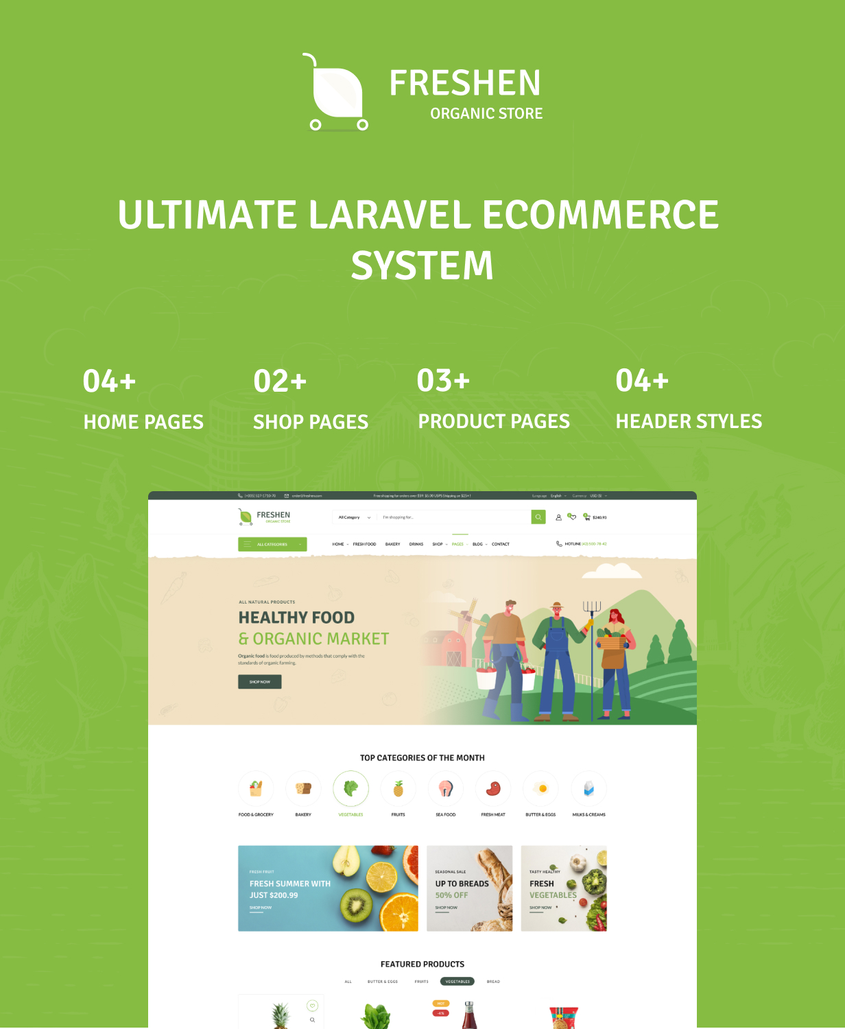 Freshen - Laravel Ecommerce System - 4