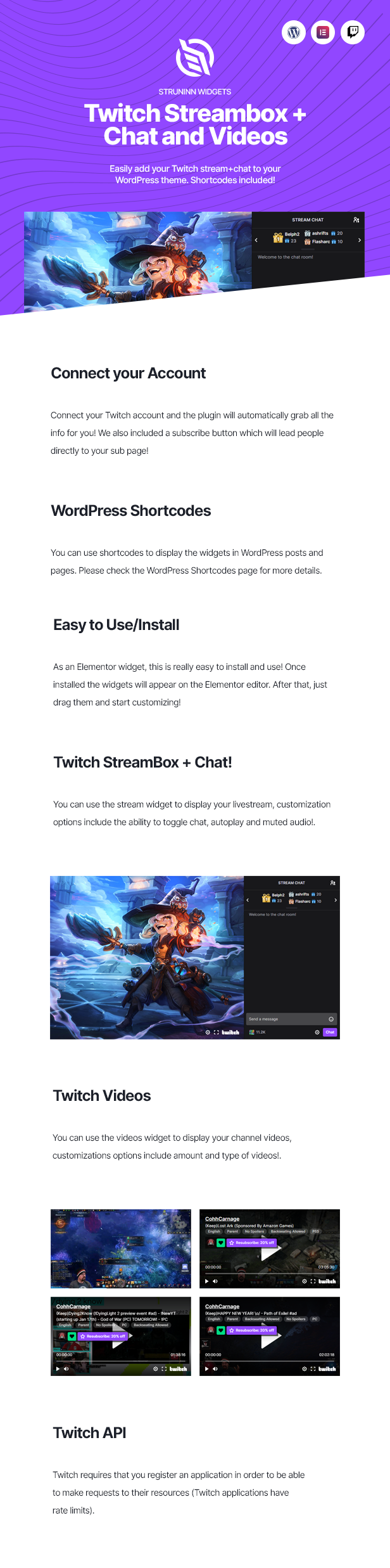 Struninn - Twitch Streambox with Chat and Videos - 7