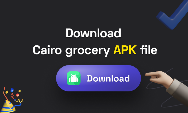 Cairo Grocery online shopping app with delivery man app 2 in 1 Template - 2