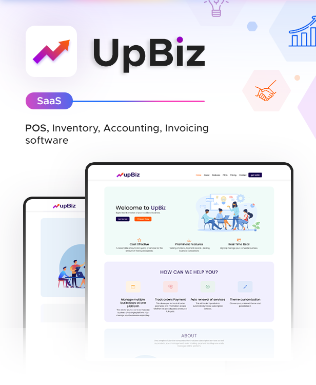 Introduction - upBiz SaaS - Inventory, Accounting, Invoicing Software for Small / Medium Businesses