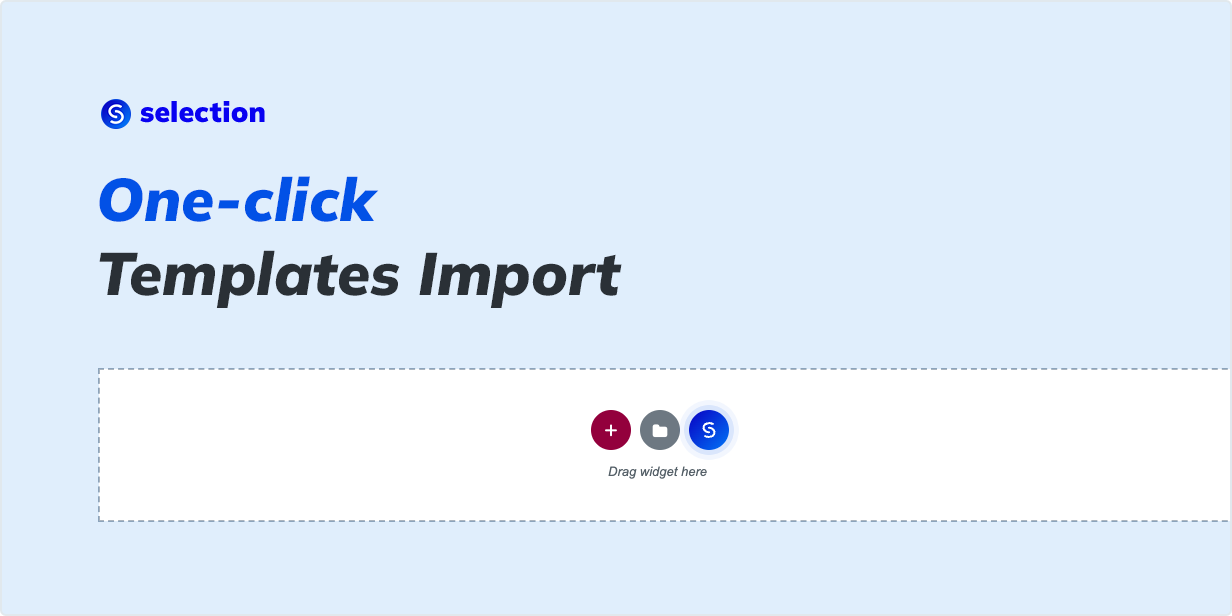 One-click Templates Import