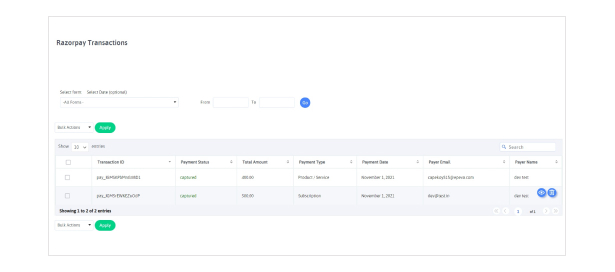 Razorpay integration with ARForms - 4