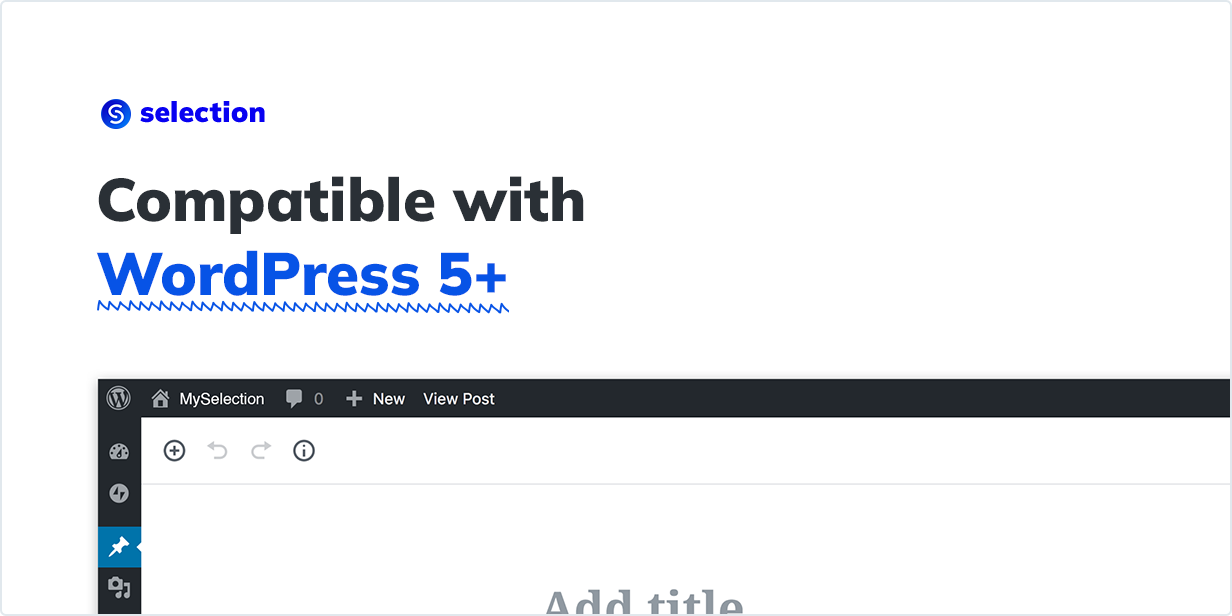 Compatible with WordPress 5+