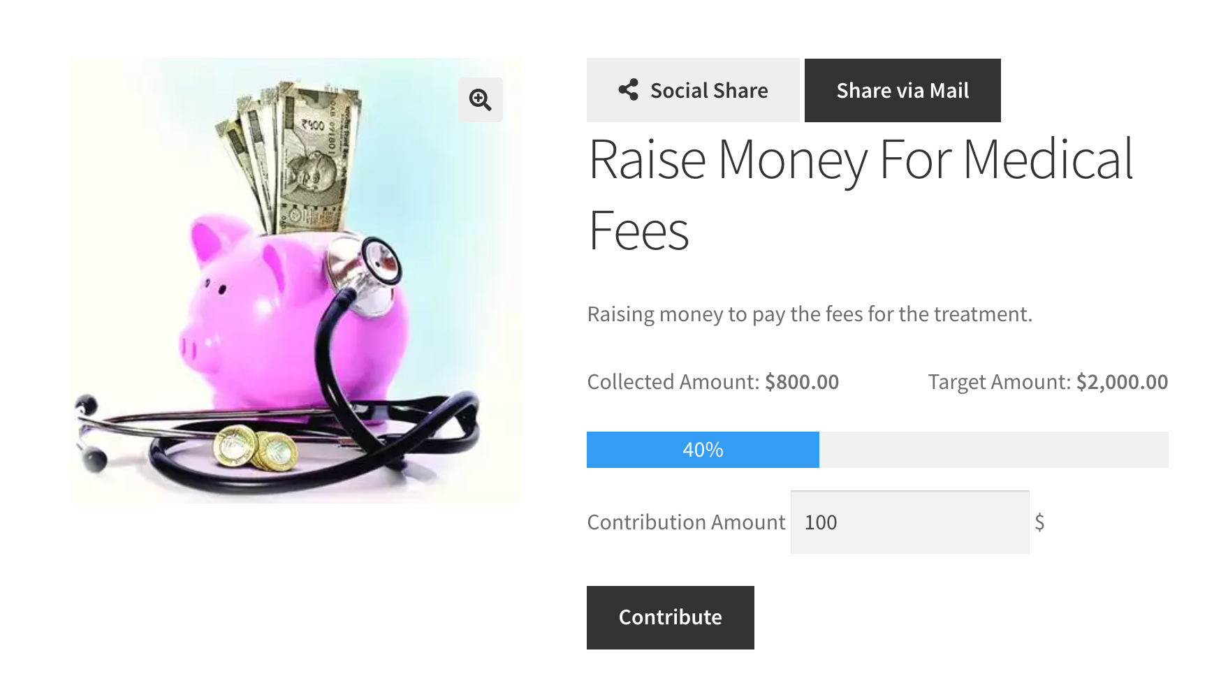 WooCommerce Crowdfunding dynamic contribution type