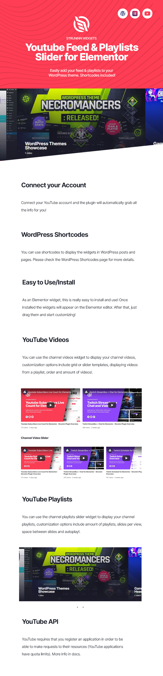 Struninn - Youtube Feed and Playlists Slider - 7