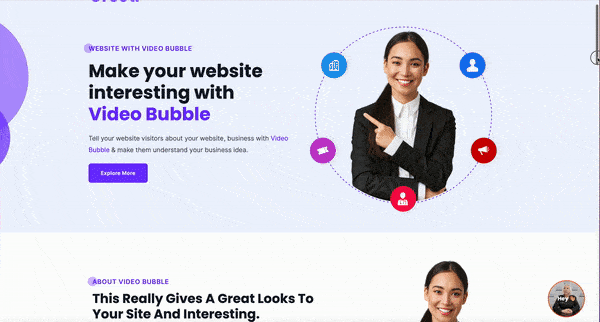 Greet.wp - Video bubble WordPress plugin - 1