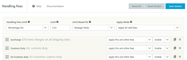 WooCommerce Table Rate Shipping - Shipping Rates
