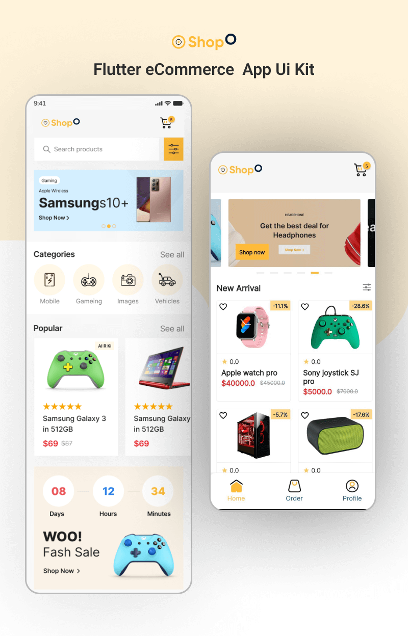 ShopO - Flutter eCommerce App Ui Kit