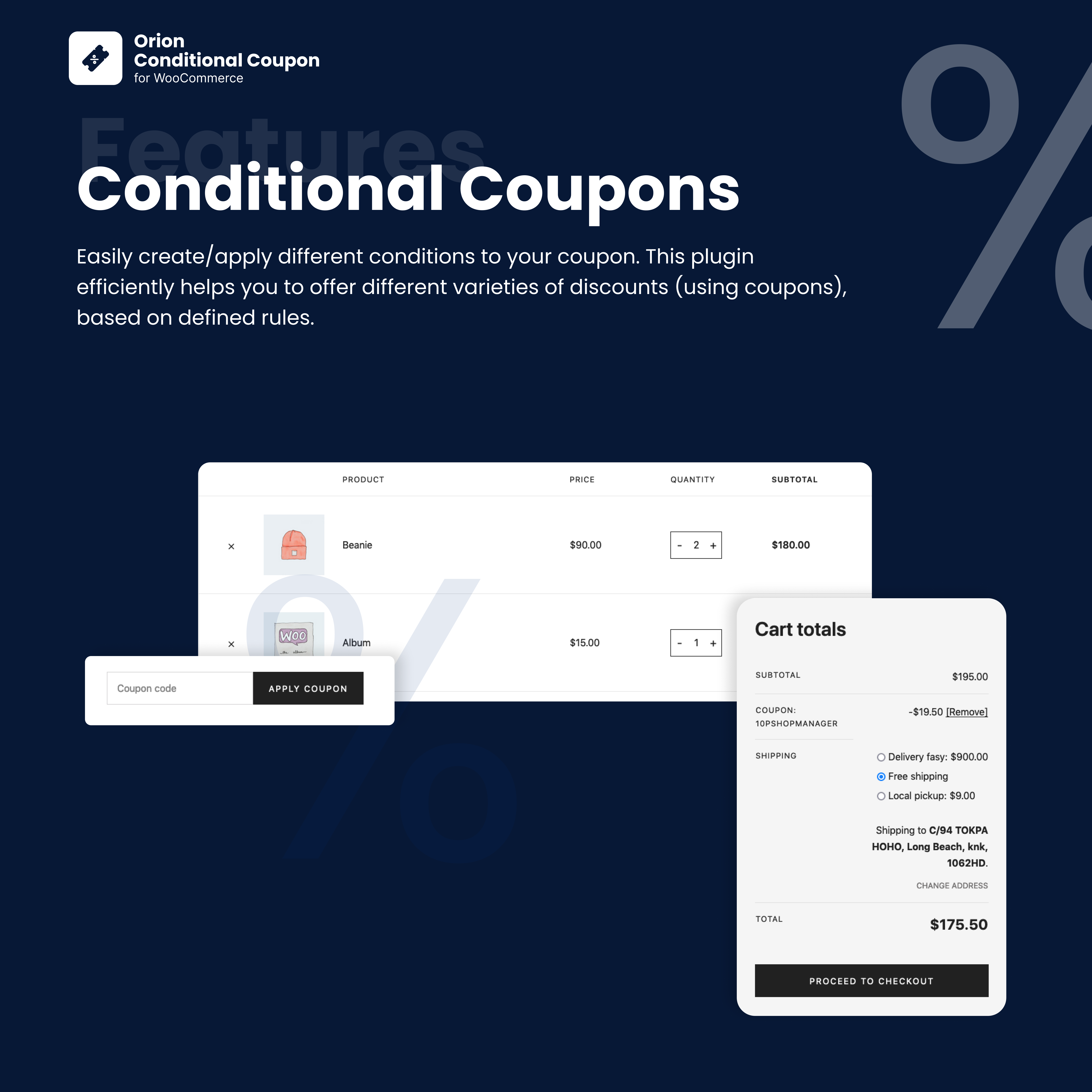Conditional Coupons for WooCommerce by ORION - 3