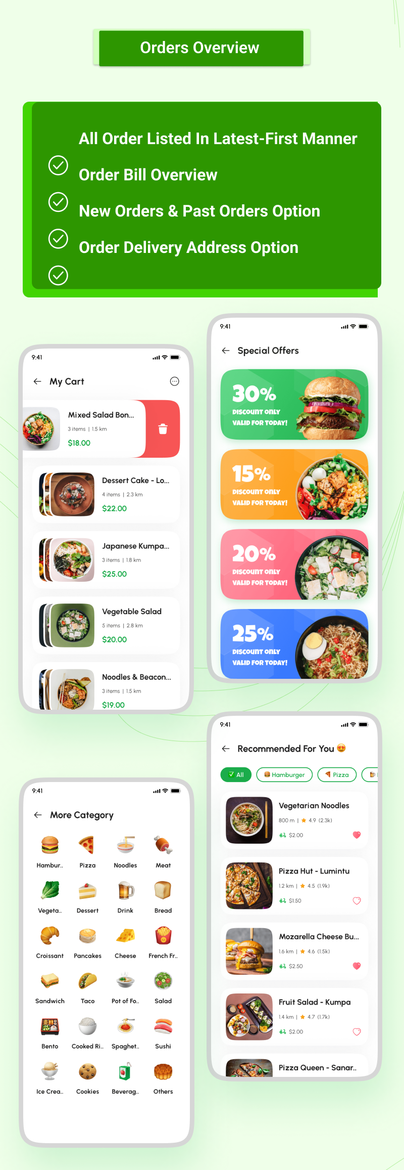 Foodx-Multi Vendor e-Commerce Food Delivery Service Flutter Full App with Admin Panel & Web - 2