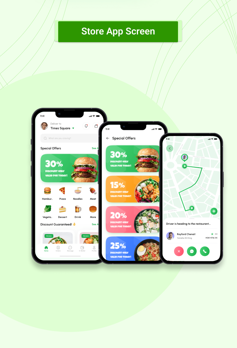 Foodx-Multi Vendor e-Commerce Food Delivery Service Flutter Full App with Admin Panel & Web - 7