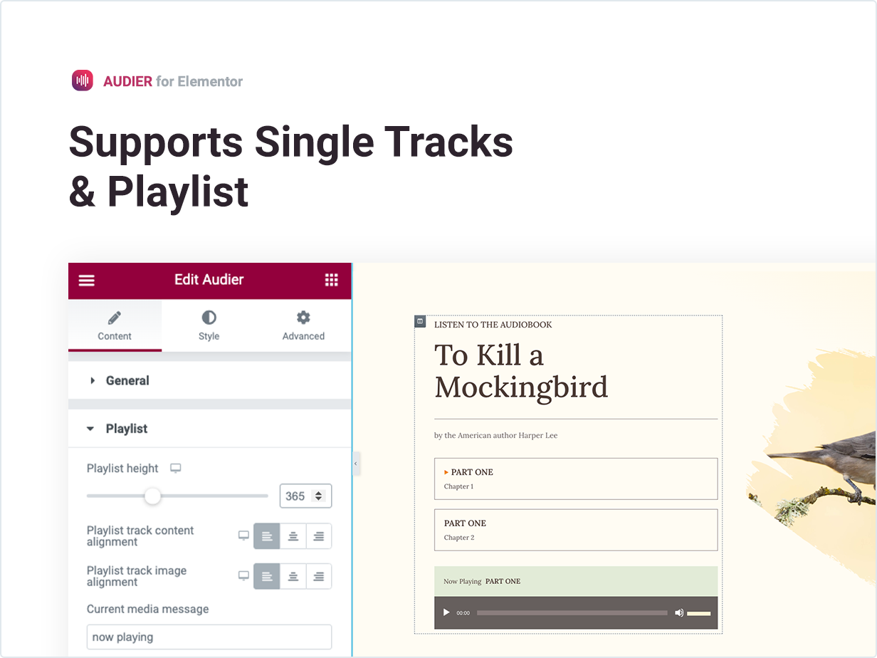 Support Single Tracks and Playlist