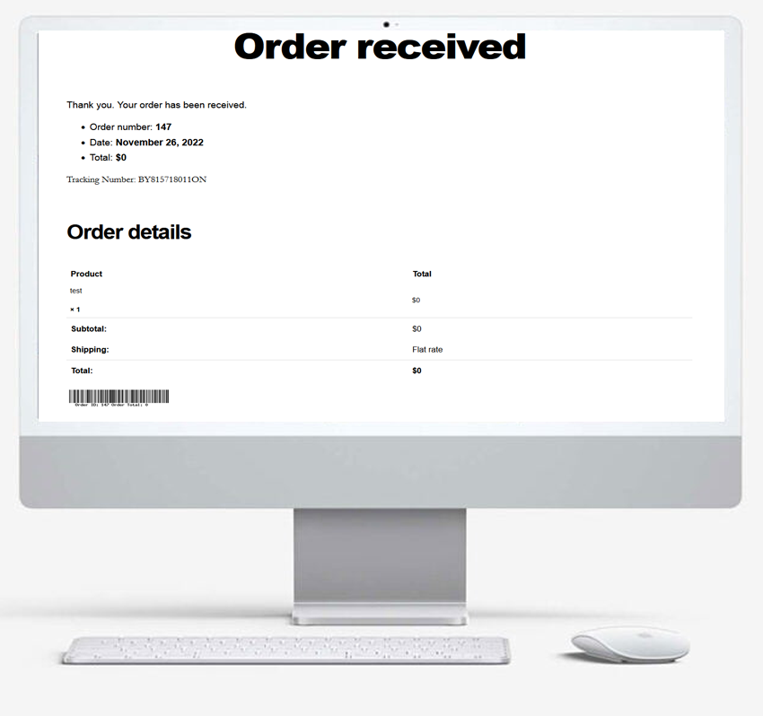 woocommerce order barcode