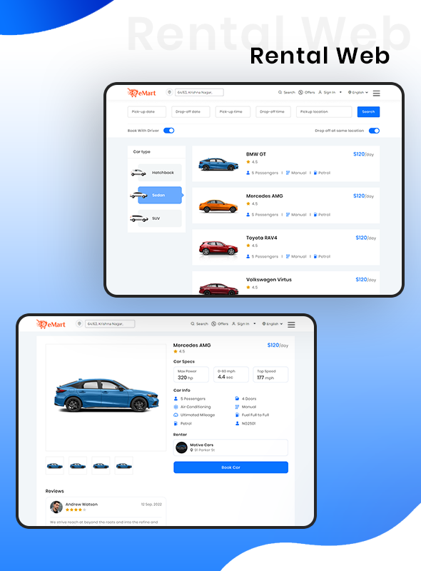 eMart | Multivendor, eCommerce, Parcel, Taxi/Cab, Car Rental Service Flutter app with admin and web - 11