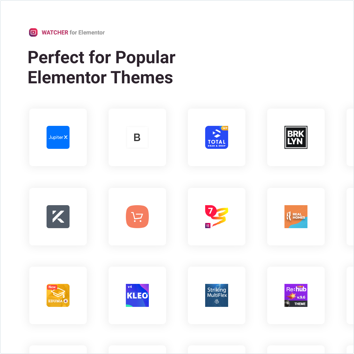 Perfect for Popular Elementor Themes