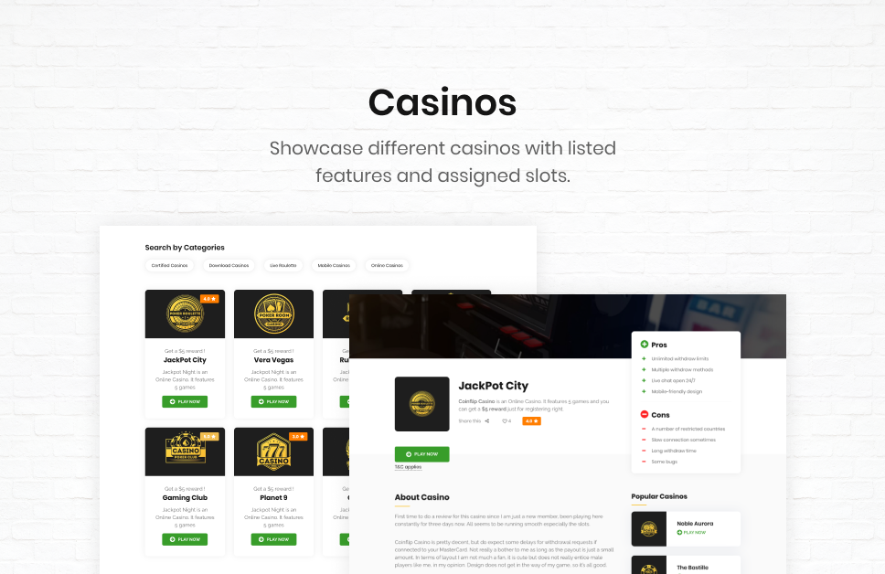 Coinflip | Casino Affiliates WordPress Plugin - 2